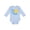AE-Light Blue, variant on First Trip Around the Sun Sunny Birthday Boys or Girls Long Sleeve Baby Bodysuit