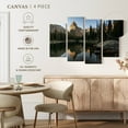 thumbnail image 4 of Elephant Stock Clear Crater Lake Wall Art - Horizontal Multi Panel Canvas - Living Room Wall Decor - Nature Multi Panel - Gray And Green Decor - 24" x 14", 4 of 4