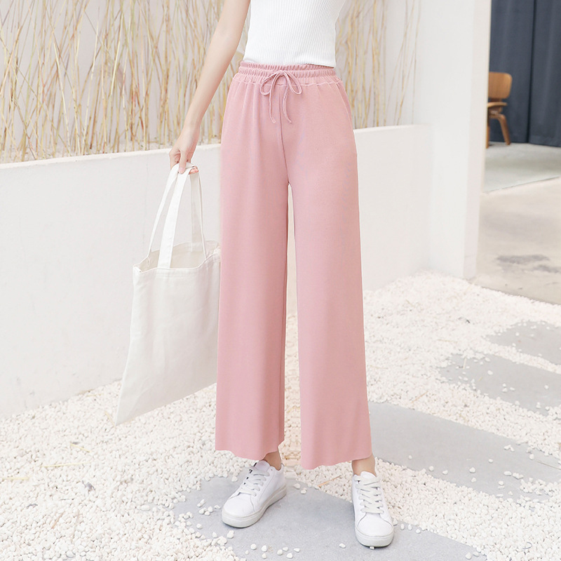 Women's Ribbon Tie High Waist Chiffon 
