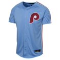 thumbnail image 5 of Uniformes de Baseball pour Hommes Philadelphia_Phillies No.28 Alec Bohm Maillot Réplique Bleu Fans Chemise d'Allée_wl, 5 of 5