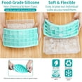 thumbnail image 3 of Ice Cube Tray, 3 Pack Silicone Ice Cube Moulds with Stackable Lids, Easy Release Silicone and Each Makes 37 Hexagonal Ice Cubes, Keep Gin, Drinks, Whiskey, Cocktails Cool and Fresher, Black, 3 of 5