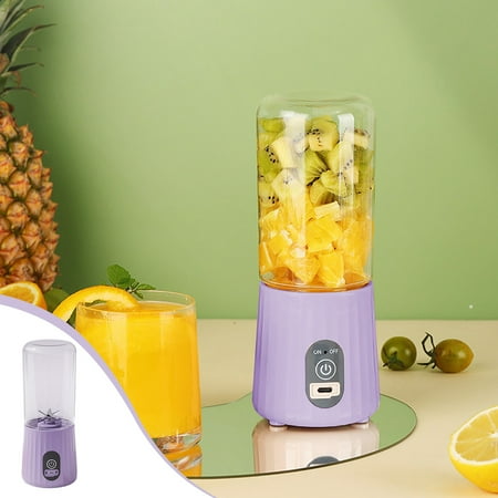 

PWPSG Portable Blenders Juicer for Shakes Fruit Juicer USB Rechargeable with 6 Blades Handheld Blenders for Sports Travel and Outdoors Purple