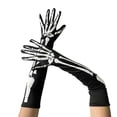 thumbnail image 3 of Halloween Skeleton Gloves,Full Finger Skeleton Pattern Gloves Cosplay Costume Accessories for Men Women Adults a Great Halloween Gifts, 3 of 6