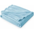 thumbnail image 2 of Gorgeous Home Linen Light Blue Easy Travel Soft Throw Bed Small Blanket, 2 of 4
