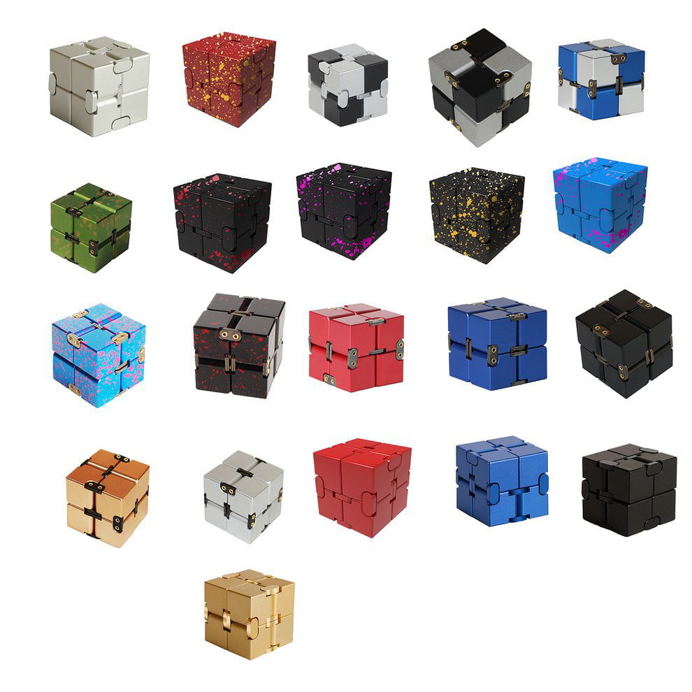 High Texture Infinity Cube Magic Cube Aluminum alloy Professional toys 90 