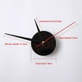 thumbnail image 7 of JOGZMZ DIY Wall Clock Silent Non-Ticking, Frameless Analog Clock Modern Style Battery Operated Wall Clock for Living Room, Bedroom Indoor Use, 7 of 7
