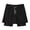 a-Black14331, variant on FINALGANG Mens Solid Color Two In One Athletic Shorts With Compression Liner Elastic Waist Drawstring Quick Dry Shorts For Gym Running Training Trendy Shorts