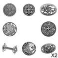 thumbnail image 1 of Broche nórdico vikingo Yinane Suéter de chal ovalado con Broche de símbolo medieval, 1 of 8