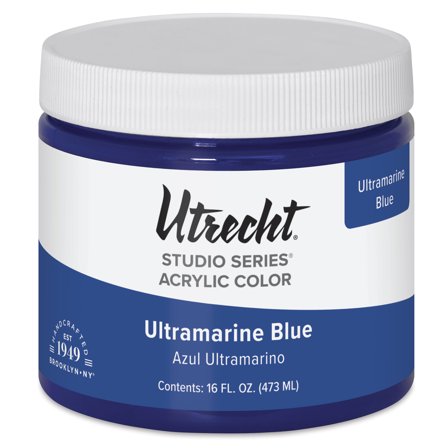 Utrecht Studio Series Acrylic Paint - Ultramarine Blue, Pint