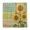 Retro Sunflower Poster, variant on Dailycode Shower Curtain Liners 72x72in Water Resistant Machine Washable Rustproof Grommets Fabric Bath Curtain, Retro Sunflower Poster