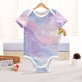 thumbnail image 6 of Mixture Colored with Purple Blue Pink Pure Cotton Bodysuit Short Sleeve Pajamas One-Piece Romper Unisex 18M, 6 of 6