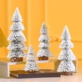 thumbnail image 2 of Jangslng Desktop Mini Christmas Tree Reusable Good Detail Christmas Tree Top Decoration New Year Party Ambiance Prop Tree Topper Artificial Xmas Tree Ornament, 2 of 7