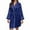 Z-Navy4, variant on Womens Robe Satin Medium Sleeve Satin Imitation Silk Cardigan Bathrobe Casual Daily Housecoat Nightwear Nightgowns