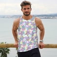 thumbnail image 5 of Rocae Sea Turtles for Men's Workout Tank Top Men's Running Tank Top Dry Fit Athletic Workout Tank TopsLarge, 5 of 9