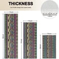 thumbnail image 4 of Colorful Ethnic Pattern Kitchen Rugs Sets Of 3,Kitchen Runner Rugs Non Skid Washable,Decorative Kitchen Floor Mats for Kitchen,Sink,Laundry,17"x30"+ 17"x47" + 17"x59", 4 of 6