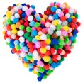 thumbnail image 1 of JUNWELLMulticolor Craft Pom Poms 2000 Pack, 1 of 8