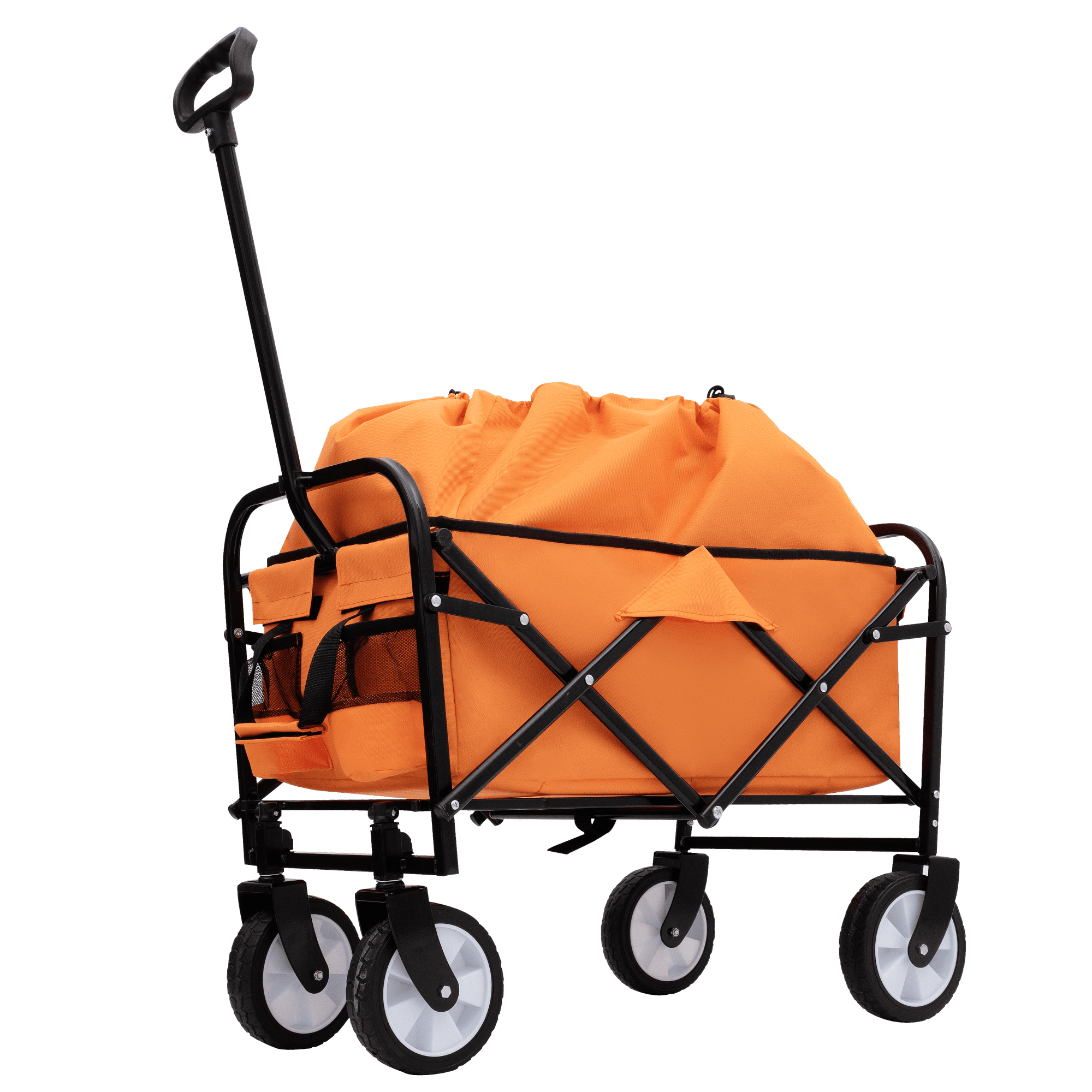 Foldable Wagon Cart Beach Wagon Heavy Duty Utility Cart Utility Wagon Grocery Cart for for Camping