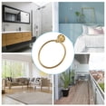 thumbnail image 5 of Suodoka Heavy Duty Antique Brass Wall‑Mounted Towel Ring – Durable, Corrosion‑Resistant, Child‑Safe, Space‑Saving Bathroom Towel Holder, 5 of 6