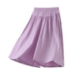 thumbnail image 6 of SHTXOZHI Girls Wide Leg Pants Elastic High Waisted Workout Pants Breathable Lightweight Flowy Going-Out Bottoms, 6 of 8