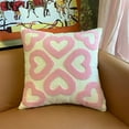 thumbnail image 5 of Embroidered Heart Sofa Pillow Cover for Valentine's Day Home Decor, Bedroom Cushion Case, Festive Throw Pillow Accent - 17.72x17.72 inches, 5 of 8