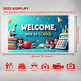 thumbnail image 6 of LUUFILx Welcome Back to School Banner Classroom Door Decoration Learning Supplies Backdrop Creative School Supplies Educational Theme Party Props Decor, 6 of 6