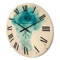 thumbnail image 3 of Designart 'Sacred Geometry and Symbol of Alchemy II' Bohemian & Eclectic Wood Wall Clock, 3 of 5