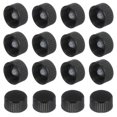thumbnail image 1 of Uxcell 16 Pcs Cubierta de Resina Fenólica, Tapas de Tornillo de Sello de Polietileno de 18 mm, Tapas de Botellas de Plástico de Repuesto para Productos Químicos, Alimentos, Cosméticos, Negras, 1 of 7