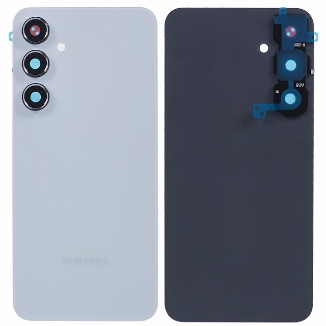 For Samsung Galaxy A55 5G A556 Battery Housing with Camera Lens Cover - Purple