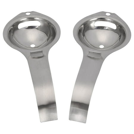 

2 Pieces of Egg Separator Stainless Steel Egg White Yolk Strainer Egg Sieving Kitchen Gadget Cooking Tool
