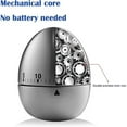 thumbnail image 4 of Runleader Kitchen Egg Timer Mechanical Timing Rotating Alarm 60 Minutes Stainless Steel Count-Down, 4 of 7