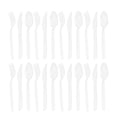 thumbnail image 1 of FELTECHELECTR 300 cubiertos desechables transparentes de plástico para fiestas, tenedores y cucharas para cumpleaños (100 unidades cada uno), 1 of 6