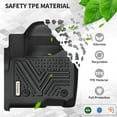 thumbnail image 4 of YITAMOTOR Floor Mats Fit for 2017-2024 Chrysler Pacifica 7 or 8 Passenger Model (No Hybrid Models), Included 3 Row All Weather Protection TPE Floor Liner Set, Black, 4 of 4