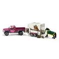 thumbnail image 1 of Schleich Pick Up with Horse Box Play Vehicle, 1 of 9