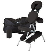 EARTHLITE Vortex Portable Massage Chair Package - Portable, Compact, Strong and Lightweight (15lb) incl. Carry Case, Sternum Pad & Strap