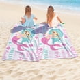 thumbnail image 4 of Personalized Beach Towels for Kids - Custom Beach Towels with Name- Ultra Absorbent Super Soft Swimming Towels for Kids, Customized Bath/Pool/Beach Towel for Girls (Mermaid), 4 of 9