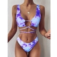 thumbnail image 3 of Elegante traje de baño cómodo para mujer Bikini Tie-dye Impreso Vendaje Split Traje de baño OAVQHLG3B Store lin121212, 3 of 3
