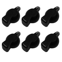 HORIALENCE 6Pcs Electric Guitar Tone Replacement Knob Black Plastic For Sound Adjustment