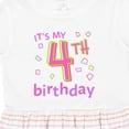 thumbnail image 4 of Inktastic It's My Fourth Birthday Girls Toddler Dress, 4 of 5