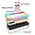 thumbnail image 6 of Dteck for iPhone 13 Case with Screen Protector (2 Packs), 360°Rotate Ring Stand Military Grade Drop Protection Full Body Cute Case with Wrist Strap for iPhone 13,Rainbow Rosegold, 6 of 9
