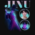 thumbnail image 2 of Juniors KPop Demon Hunters Jinu Saja Portrait Circles T Shirt, 2 of 4