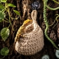 thumbnail image 6 of Wall Mounted Reptile Hideout Cave, Handwoven Fiber Lizards Hanging Nest with Strong Suction Cup, Terrarium Climbing Hammock Bedding for Bearded Dragon Gecko Chameleon Anole, 6 of 7