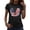 #02 Black, variant on Zynoxe Women's T-Shirts Fourth of July Patriotic Graphic Tees for Women Casual Summer Crew Neck Short Sleeve Going Out Tops (#03 Black,2XL)