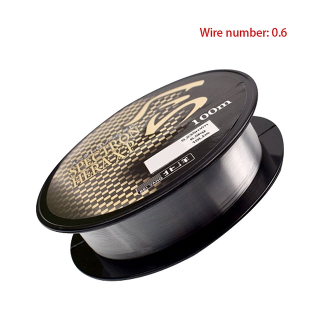 Advancent Sedal de pesca de nailon monofilamento de 100M, sedal de pesca de nailon Tippet, línea de Material japonés, accesorios de pesca de carpa Pescar transparente 0.6 Advancent OD000163-02B
