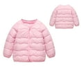 thumbnail image 2 of KAUOD Toddler Quilted Down Jackets Lightweight Warm Winter Outwear Baby Girls Snap Buttons Puffer Coats Padded Outwear, 2 of 8