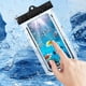 thumbnail image 4 of Pisexur - Funda transparente grande para teléfono móvil, ideal para buceo, natación y buceo, resistente a 30 metros de agua, IPX8, apta para teléfonos de menos de 7 pulgadas, 2 unidades, organizador, 4 of 9