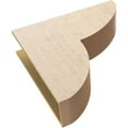 thumbnail image 6 of 9"W x 36"D x 36"H Thin Crestline Rough Cedar Woodgrain TimberThane Corbel, Primed Tan, 6 of 6
