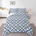 thumbnail image 1 of Erosebridal Floral Flower Bedding King Comforter Set,Spring Garden Comforter Sets King Size,Botanical Decor,Reversible,Microfiber,3 Pieces, 1 of 8