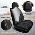 thumbnail image 2 of JIAMAOXIN Car Seat Covers Front Seats Fit for Ford Fiesta 2011-2019 Waterproof Breathable Faux Leather Car Seat Cushion (2 Seat Covers Black), 2 of 5