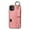 Pink, variant on for iPhone 11 Back Case with Wristband Card Holder Drop Protective Cover with Stand PU Leather All-round Shockproof Finger Ring Snap Bracket Design for iPhone 11, Black