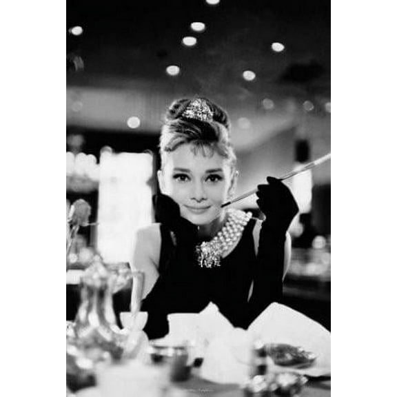 Breakfast at Tiffanys - Audrey With Cigarette Poster 24"x36"